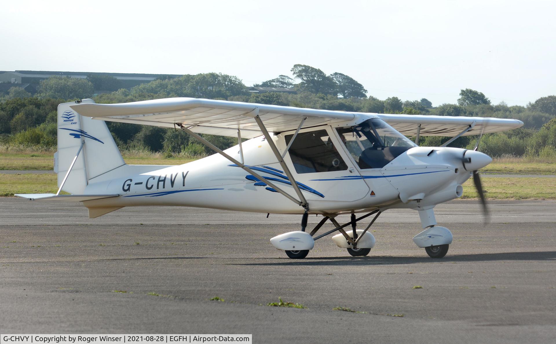 G-CHVY, 2013 Comco Ikarus C42 FB80 Bravo C/N 1304-7246, Visiting C.42 Bravo.