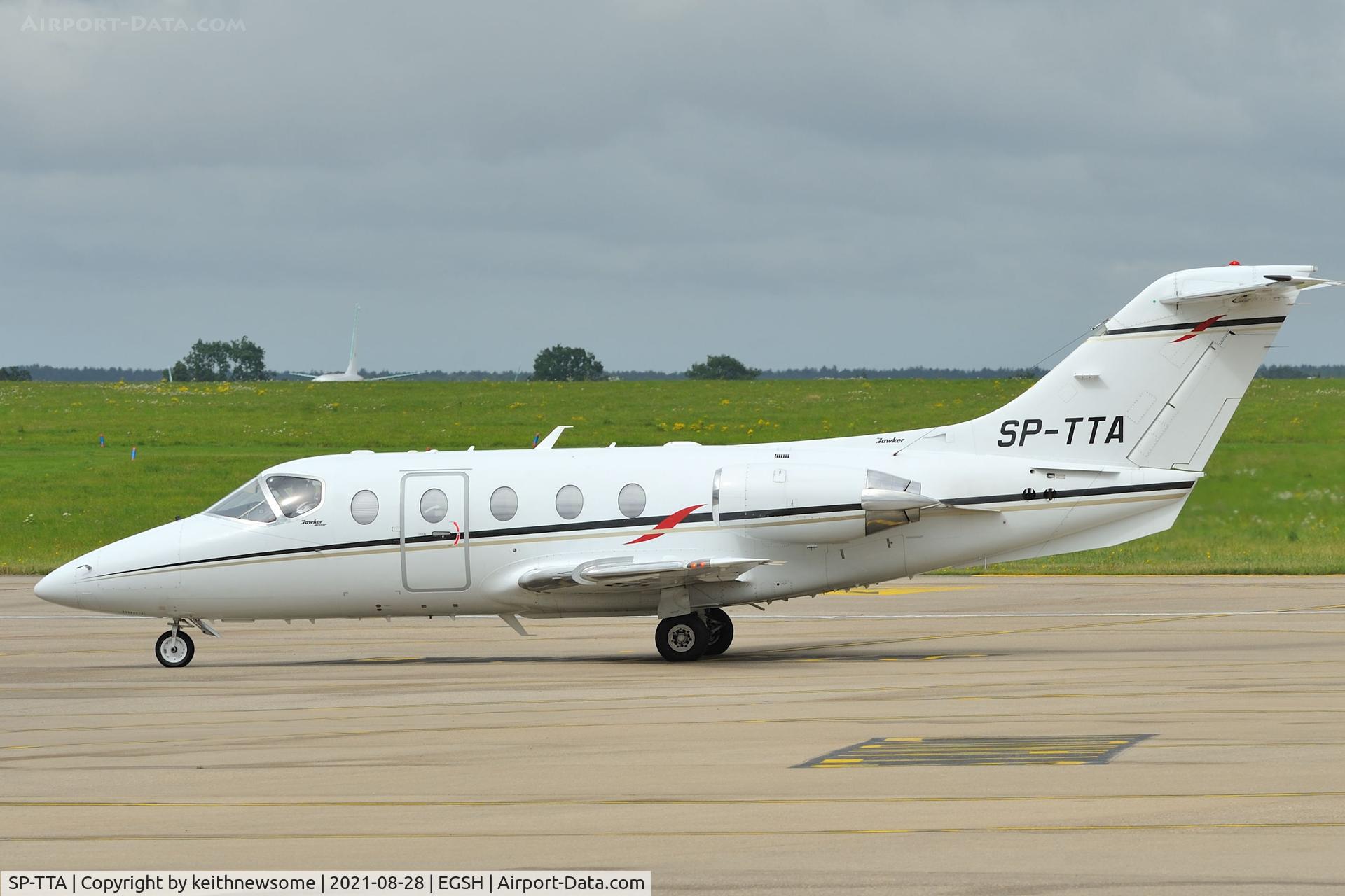 SP-TTA, 2010 Hawker Beechcraft 400A Beechjet C/N RK-598, Arriving at Norwich from Naples.