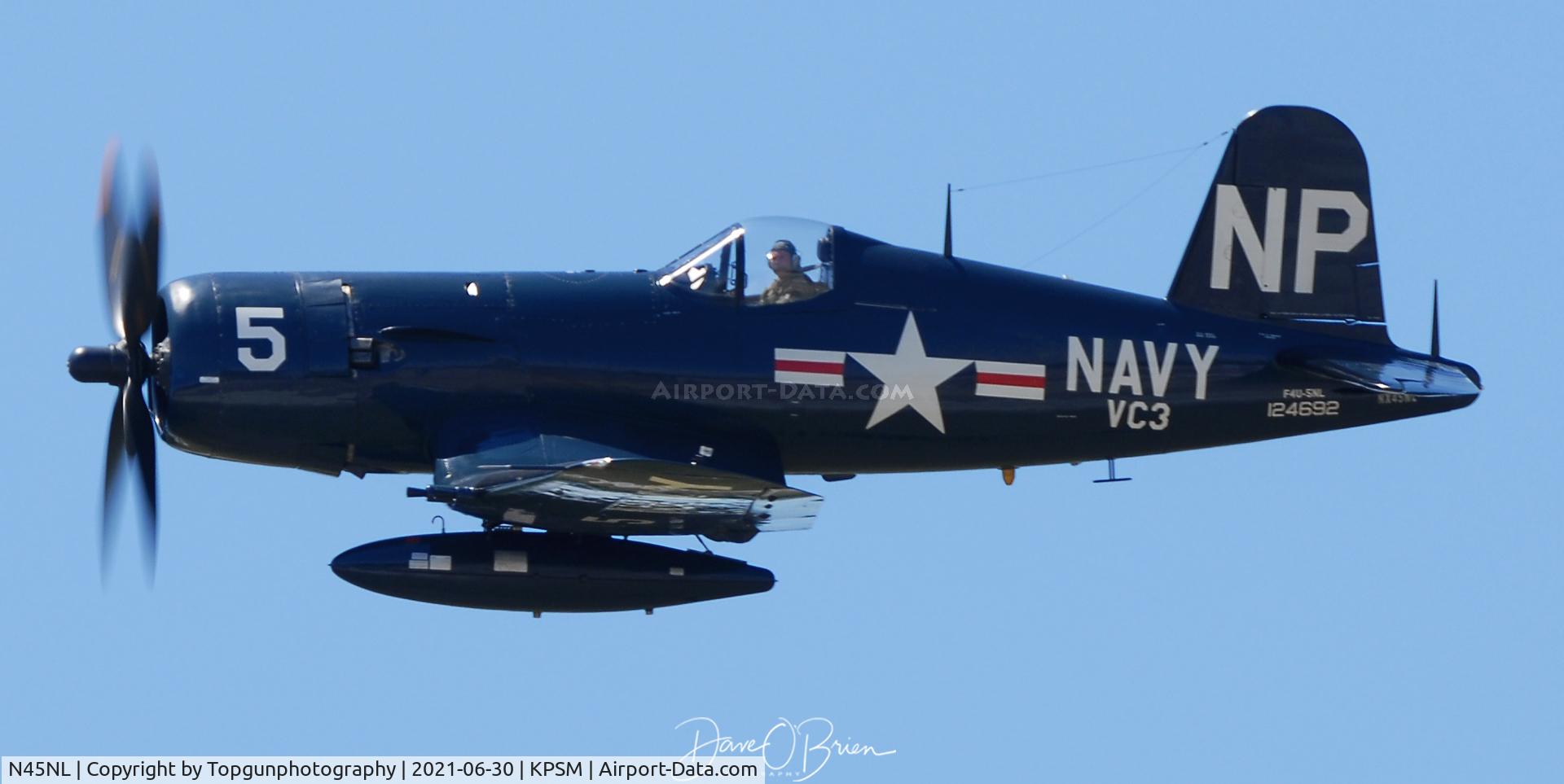 N45NL, 1951 Vought F4U-5NL Corsair C/N 124692, Dan McCue