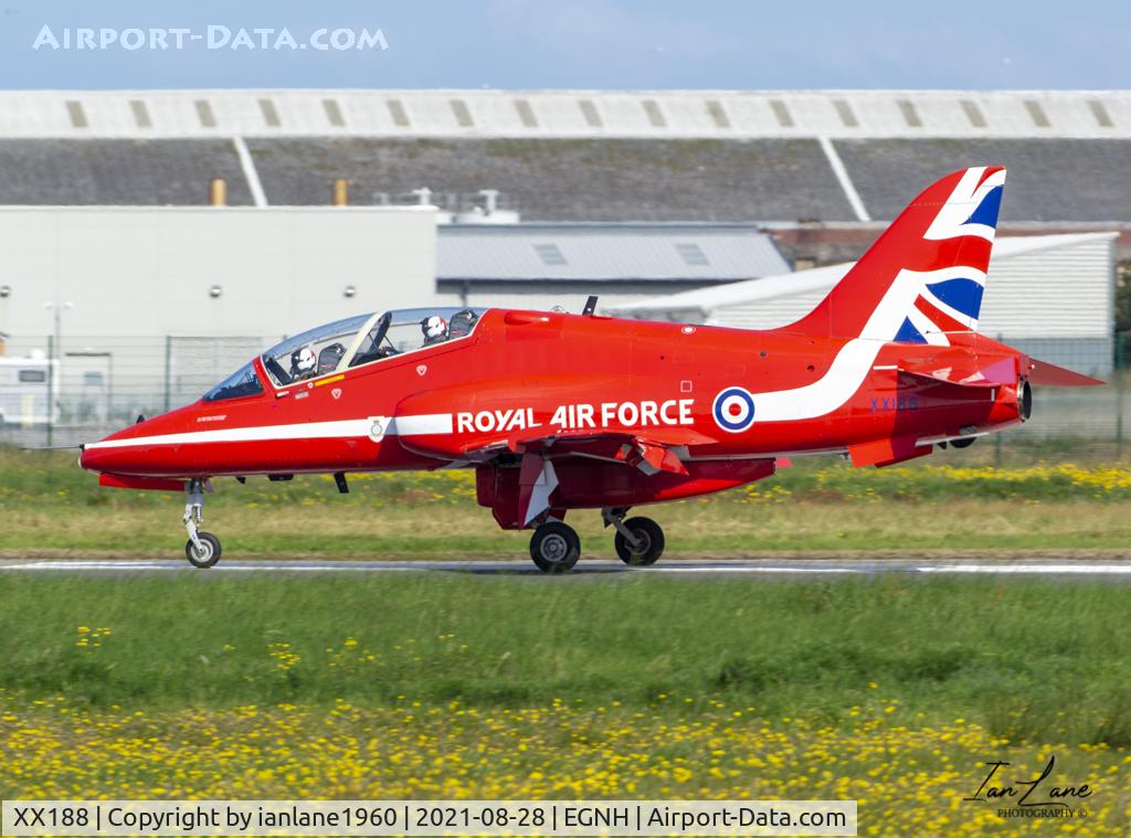 XX188, 1977 Hawker Siddeley Hawk T.1A C/N 035/312035, Red Arrows