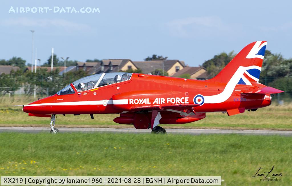 XX219, 1978 Hawker Siddeley Hawk T.1A C/N 055/312055, Red Arrows