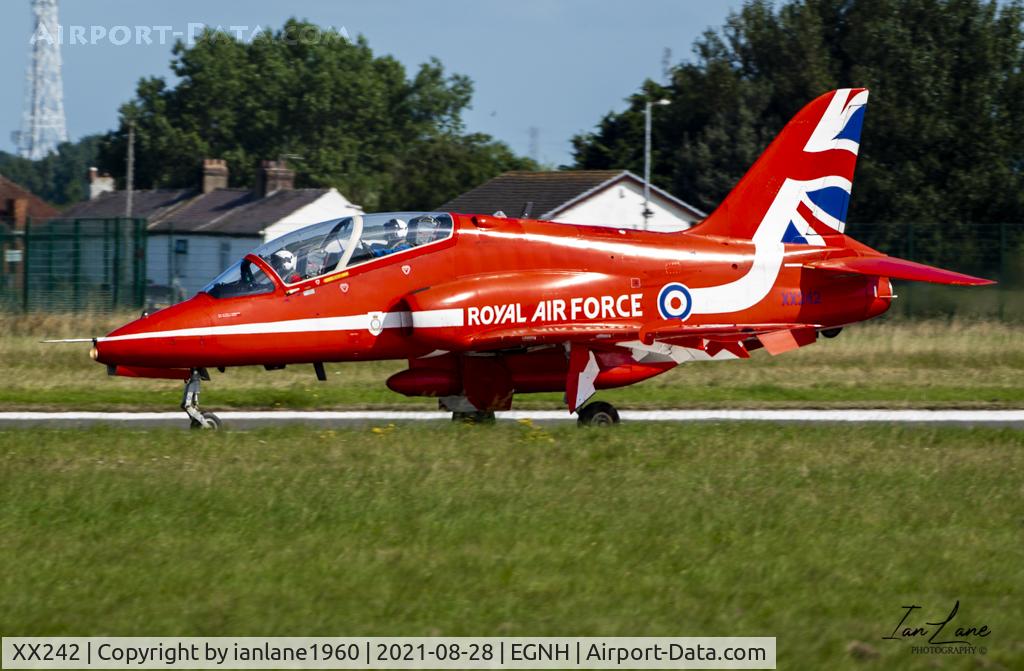 XX242, 1978 Hawker Siddeley Hawk T.1 C/N 078/312078, Red Arrows