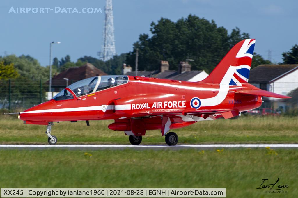 XX245, 1978 Hawker Siddeley Hawk T.1 C/N 081/312081, Red Arrows