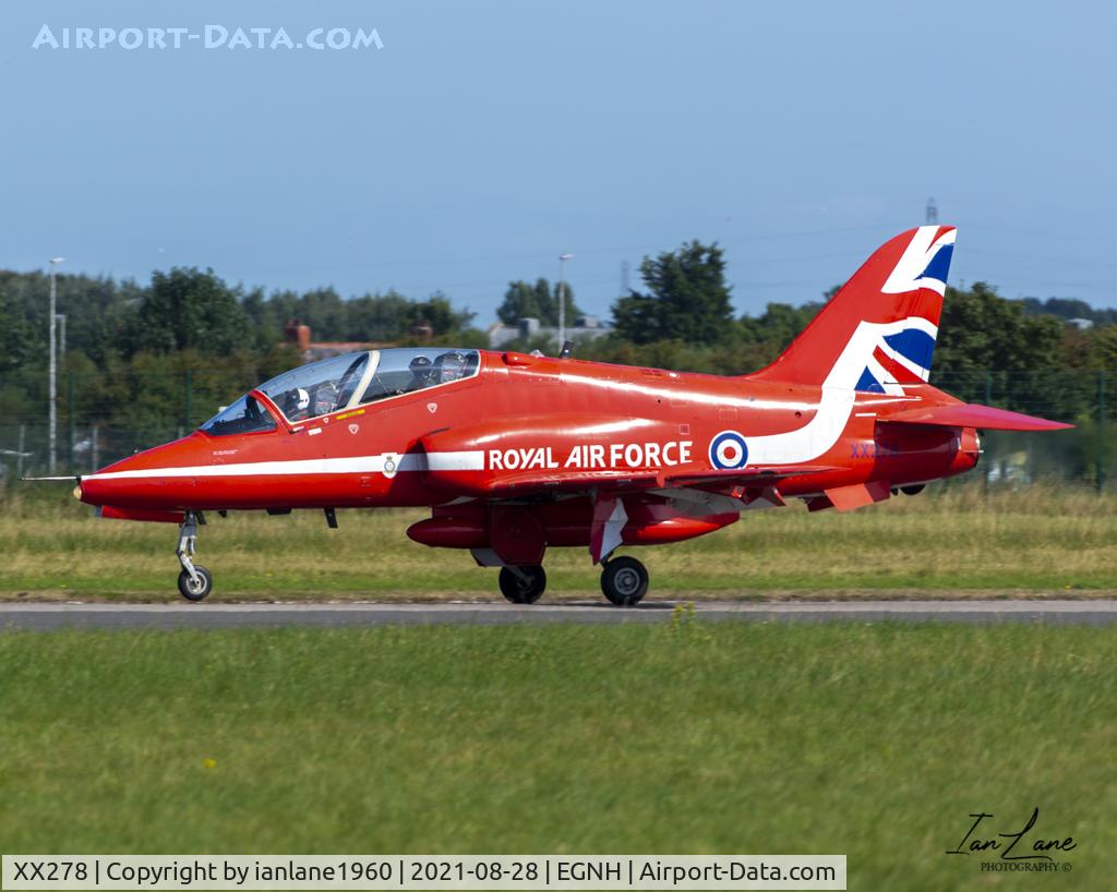 XX278, 1978 Hawker Siddeley Hawk T.1A C/N 103/312103, Red Arrows