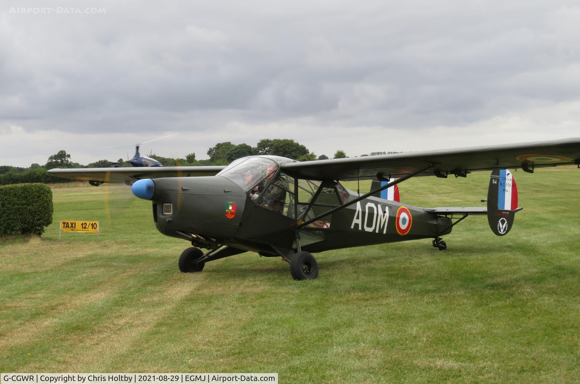 G-CGWR, 1955 Nord NC-856A Norvigie C/N 54, At the Little Gransden Airshow 2021 in Cambs.
