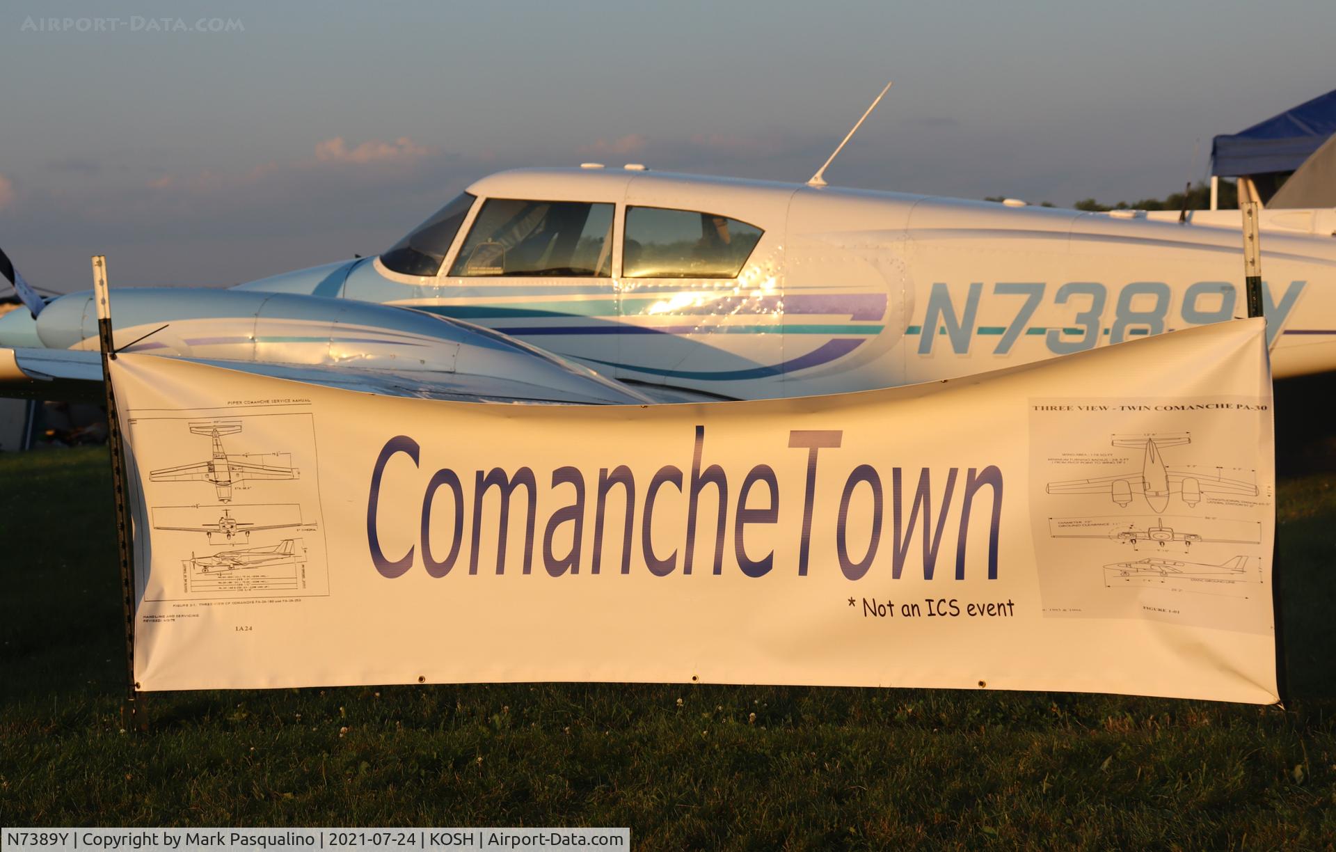 N7389Y, 1964 Piper PA-30 Twin Comanche C/N 30-444, Piper PA-30