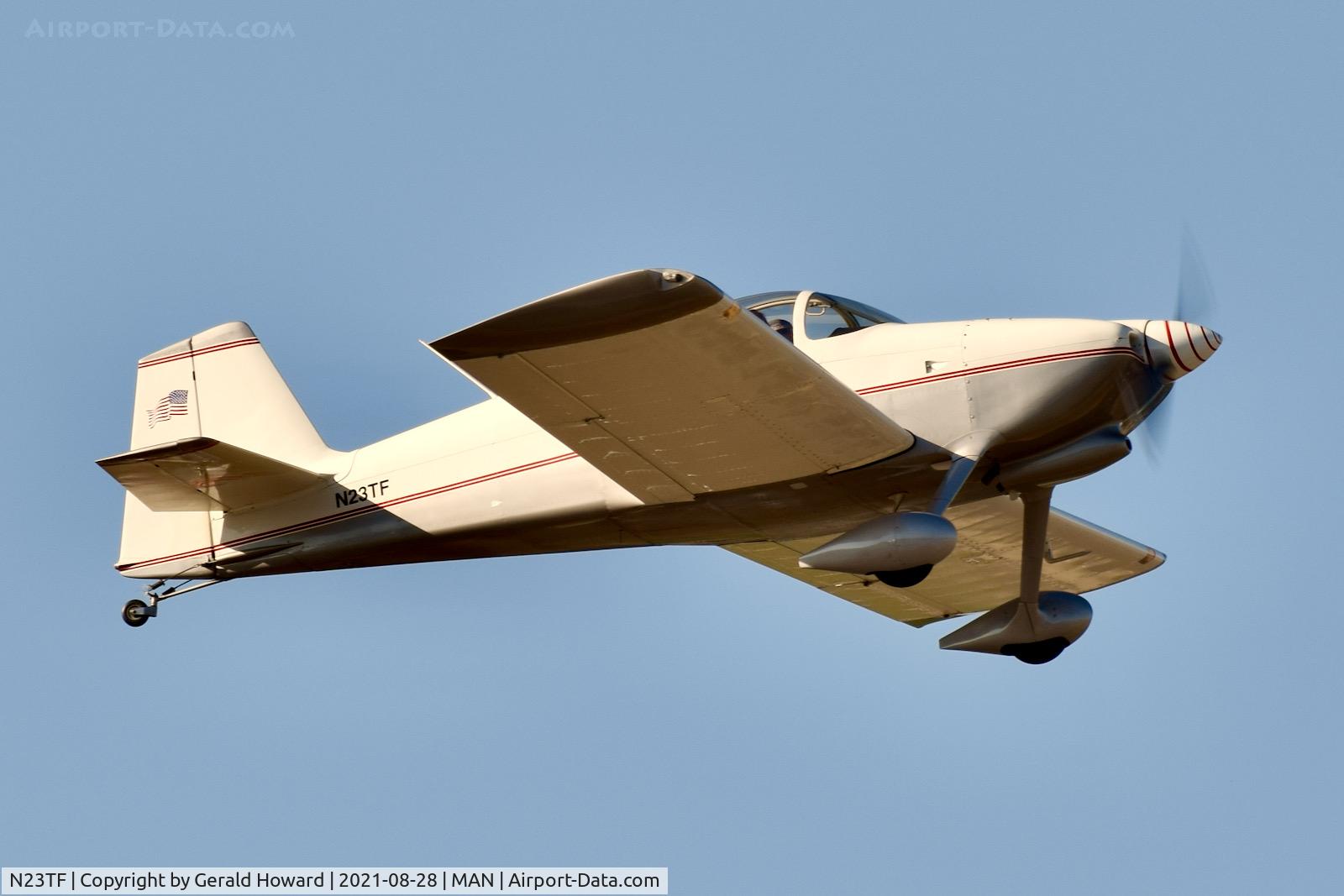 N23TF, 2002 Vans RV-6 C/N 60211, Departing MAN.