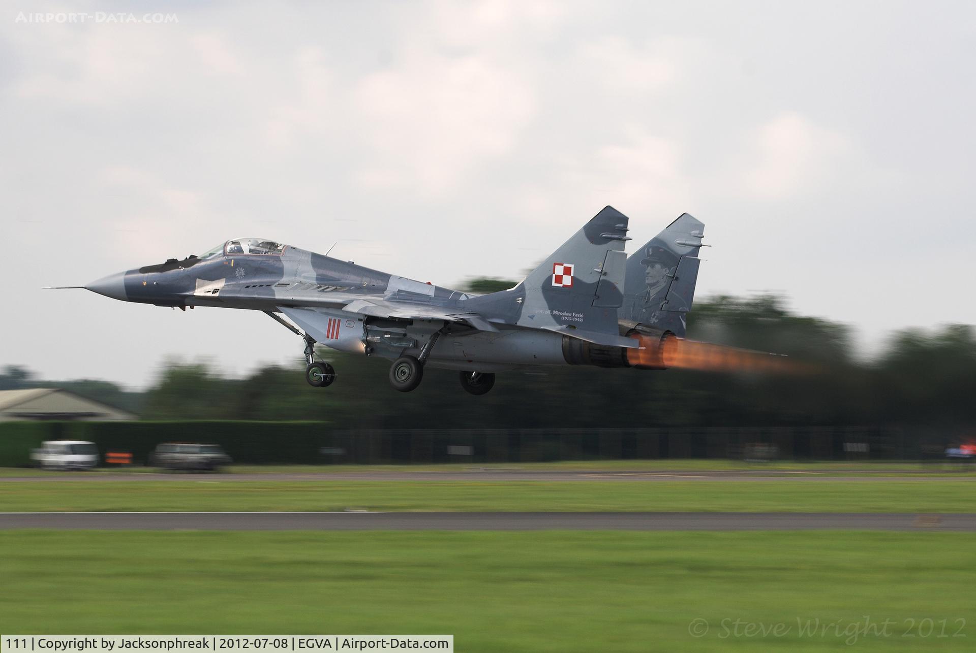 111, Mikoyan-Gurevich MiG-29A C/N 35111, Royal International Air Tattoo 2012 RAF Fairford UK