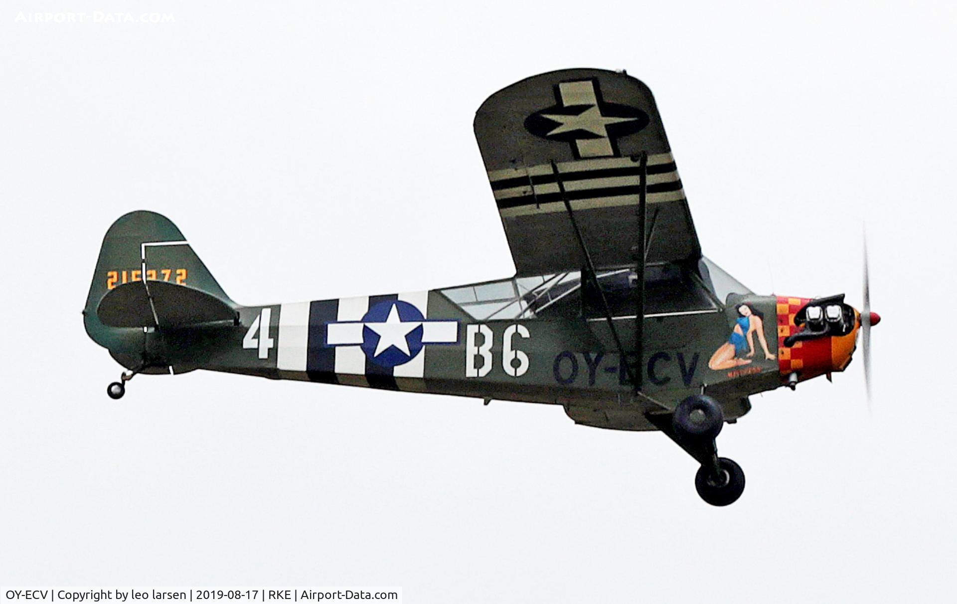 OY-ECV, 1942 Piper J3C-65 Cub Cub C/N 8391, Roskilde Air Show 17.7.2019