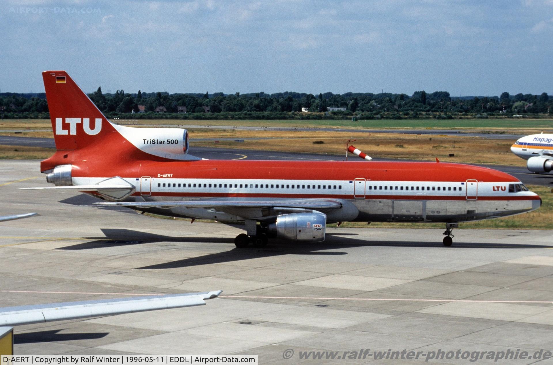 D-AERT, 1980 Lockheed L-1011-385-3 Tristar 500 C/N 193J-1183, Lockheed L1011-385-3 TriStar 500 - LT LTU LTU International Airways - 193J-1183 - D-AERT - 1996 - DUS