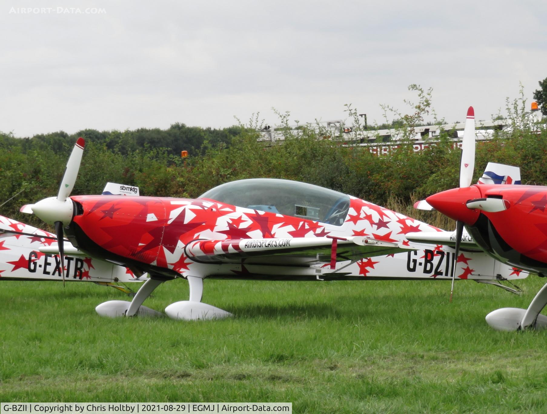 G-BZII, 1999 Extra EA-300L C/N 119, One of the Global Stars Aerobatic team at Little Gransden Airshow 2021