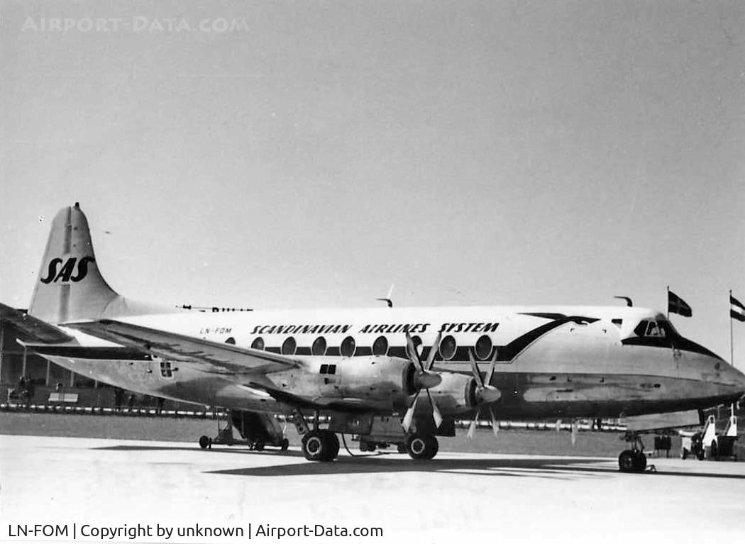 LN-FOM, 1957 Vickers Viscount 779D C/N 247, Unknown location