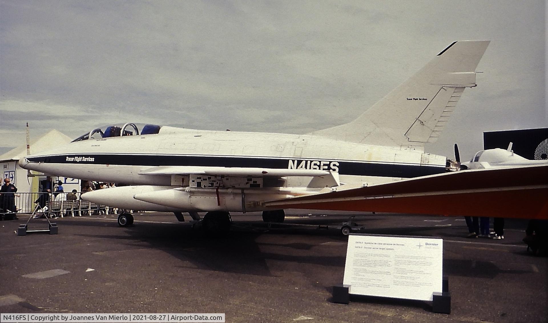 N416FS, 1955 North American F-100F Super Sabre C/N 56-3916, Le Bourget '91 slide scan
