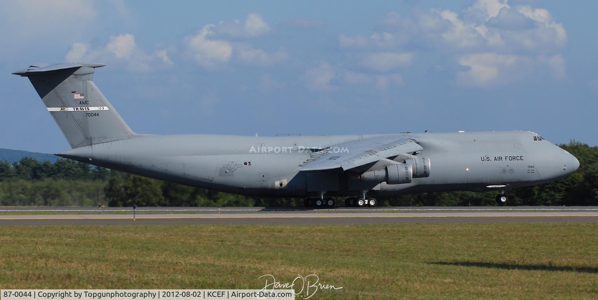 87-0044, 2013 Lockheed C-5M Super Galaxy C/N 500-0130, C-5 from Travis departs Westover