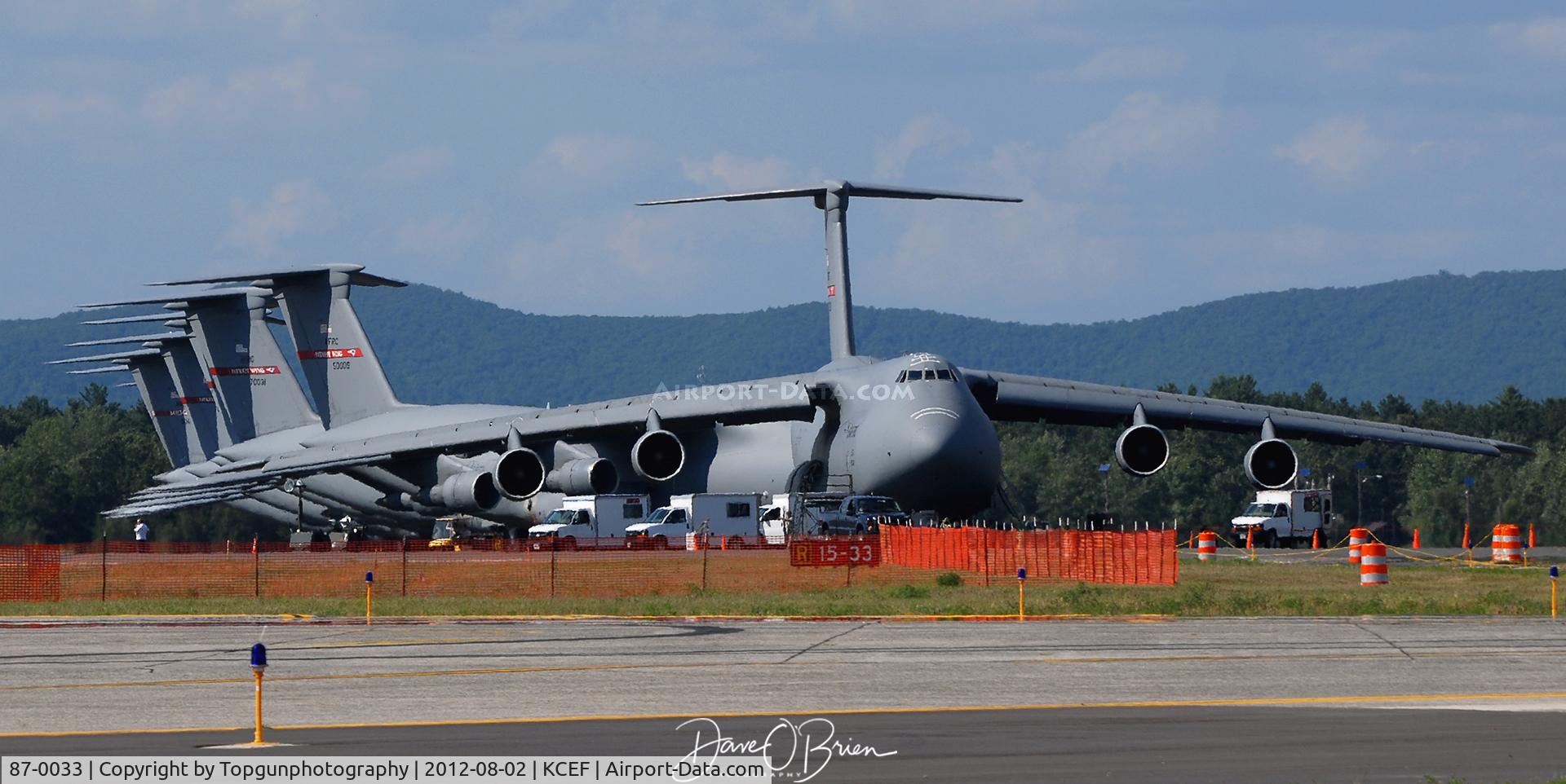 87-0033, 1988 Lockheed C-5B Galaxy C/N 500-0119, Clearing the ramp and tucking all these C-5's off out of the way