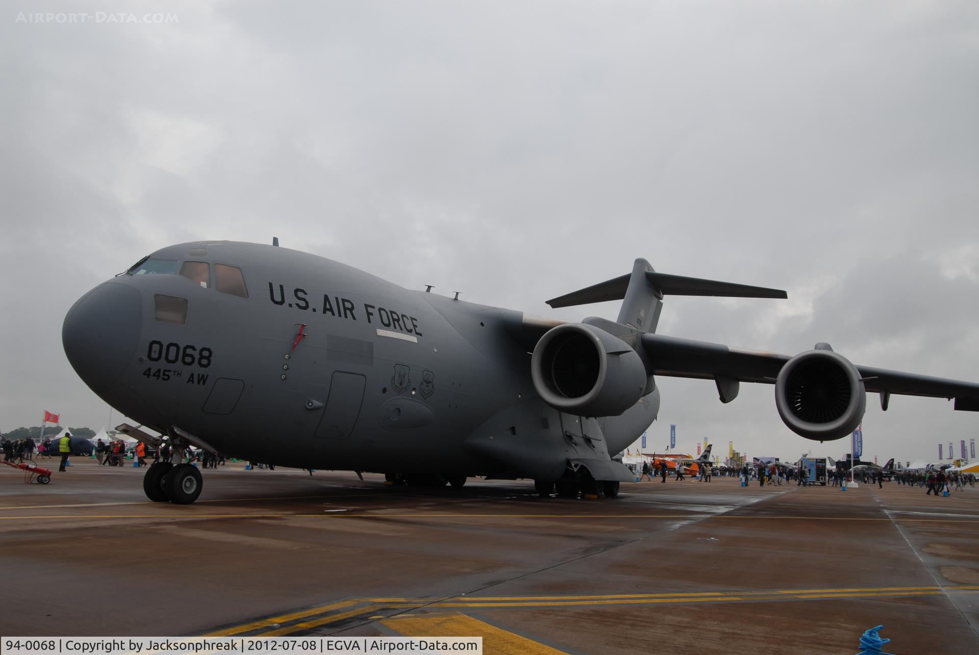 94-0068, 1994 McDonnell Douglas C-17A Globemaster III C/N 50028/F-27, Royal International Air Tattoo 2012 RAF Fairford UK