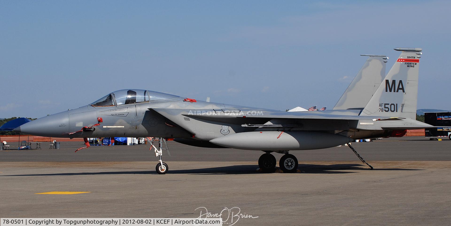 78-0501, 1978 McDonnell Douglas F-15C Eagle C/N 0485/C034, Static for Westfield air show