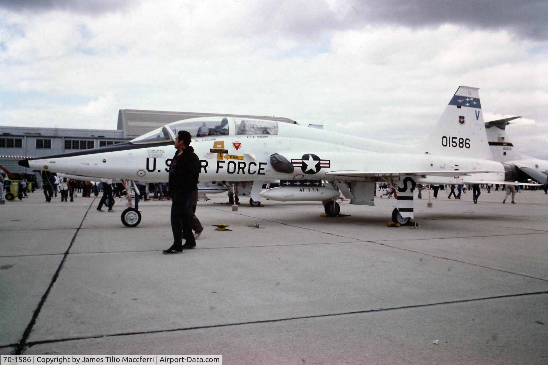 70-1586, 1970 Northrop T-38C Talon C/N T.6276, Norton Air Force Base open house, San Bernardino, CA, with 47th FTW