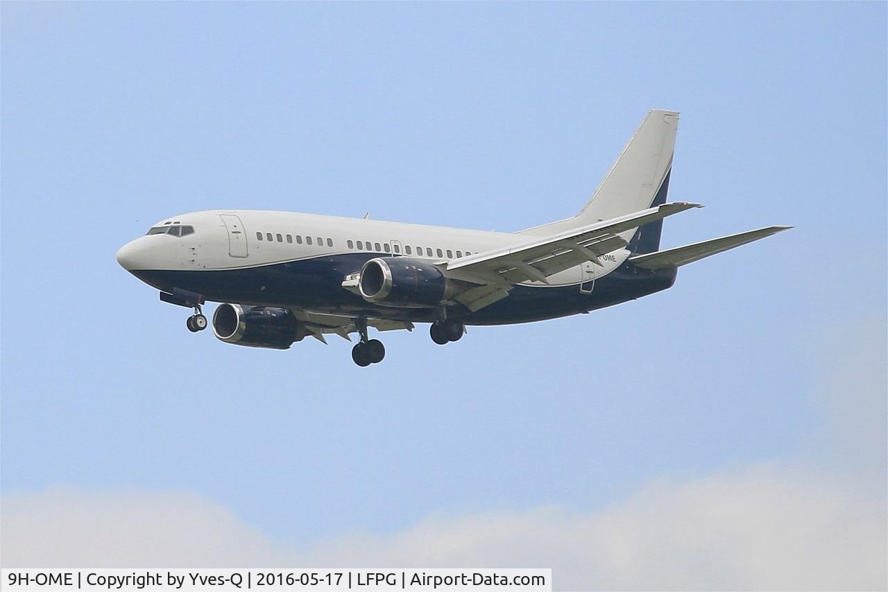 9H-OME, 1991 Boeing 737-505 C/N 24274, Boeing 737-505, Short approach rwy 27R, Roissy Charles De Gaulle Airport (LFPG-CDG)