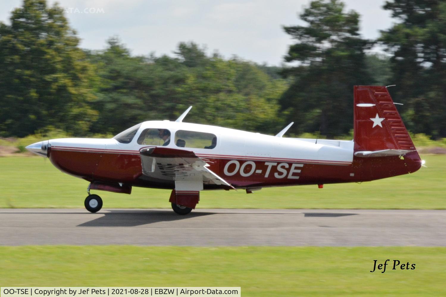 OO-TSE, 1987 Mooney M20K C/N 25-1134, At Zwartberg.