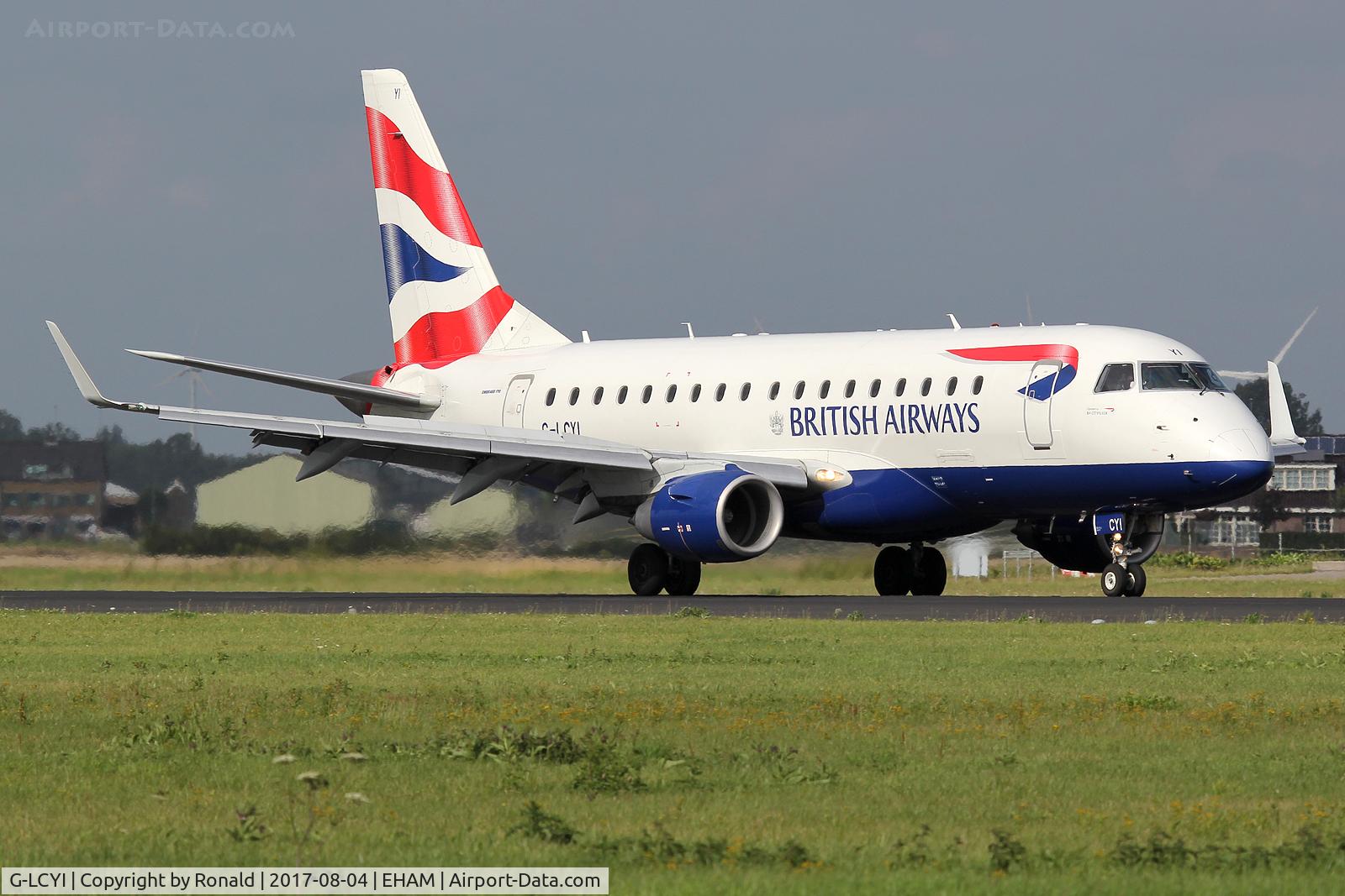 G-LCYI, 2010 Embraer 170STD (ERJ-170-100STD) C/N 17000305, at spl