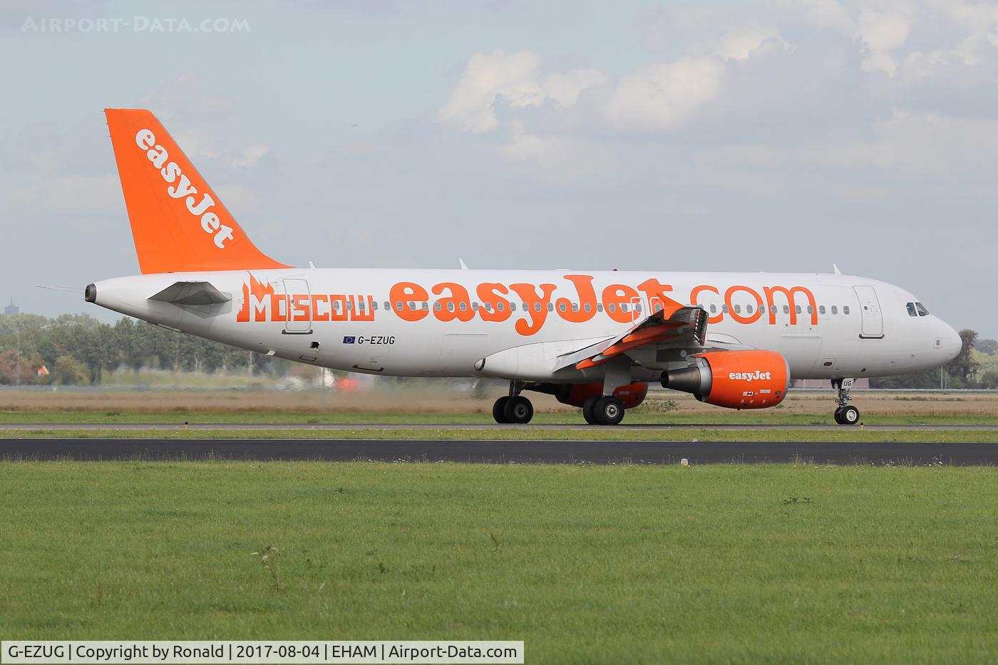 G-EZUG, 2011 Airbus A320-214 C/N 4680, at spl