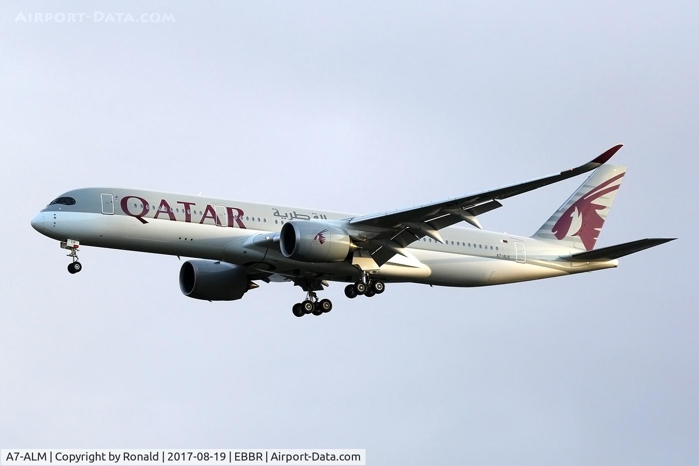 A7-ALM, 2016 Airbus A350-941 C/N 042, at bru