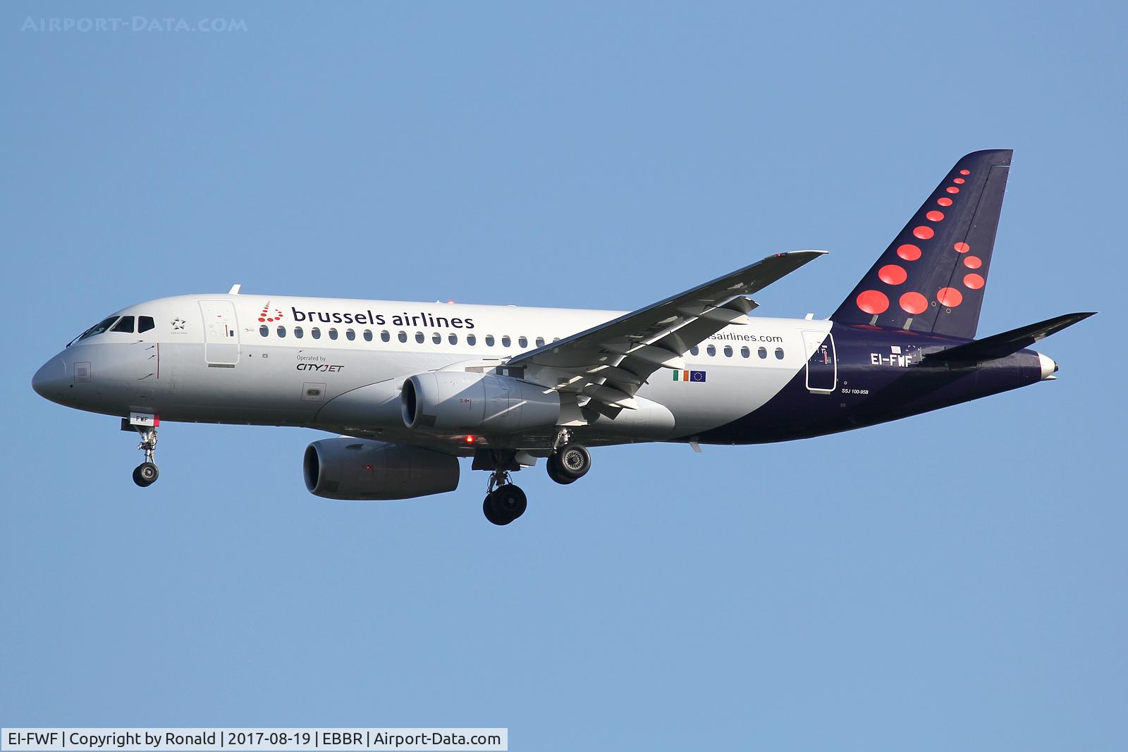 EI-FWF, 2016 Sukhoi Superjet 100-95B C/N 95118, at bru