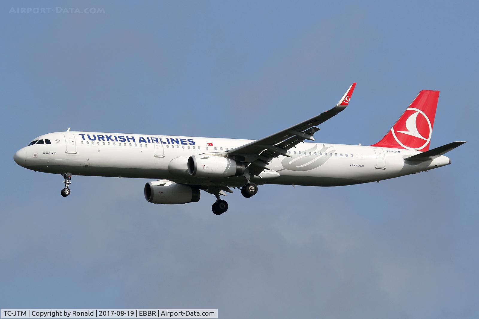 TC-JTM, 2016 Airbus A321-231 C/N 7242, at bru