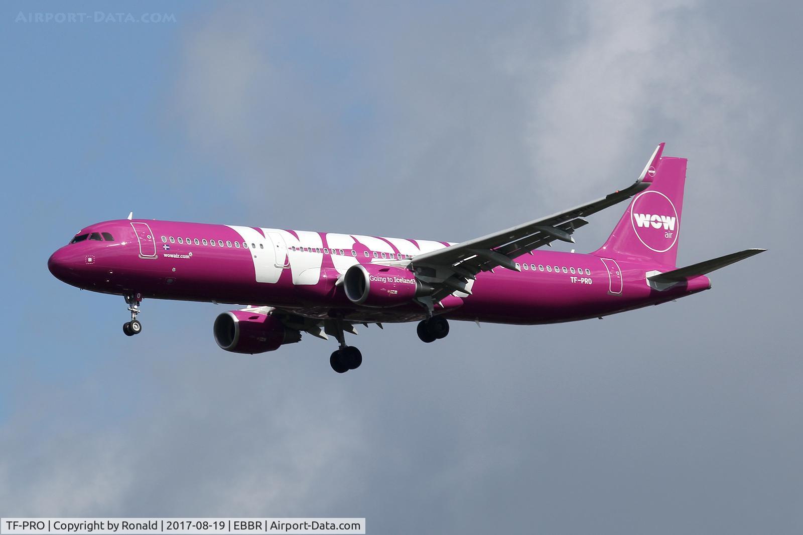 TF-PRO, 2017 Airbus A321-211 C/N 7680, at bru