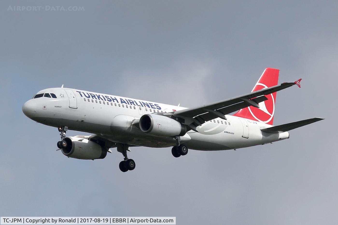 TC-JPM, 2007 Airbus A320-232 C/N 3341, at bru