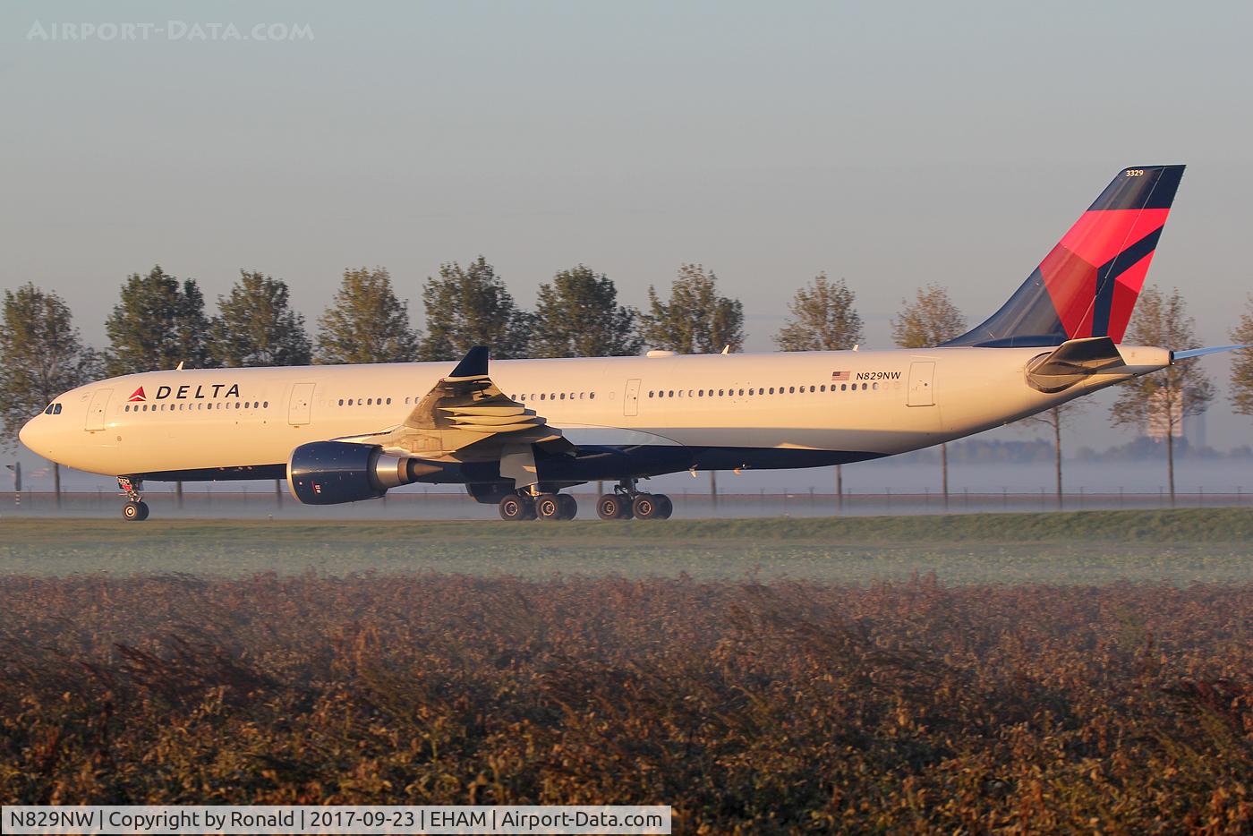 N829NW, 2016 Airbus A330-302 C/N 1721, at spl
