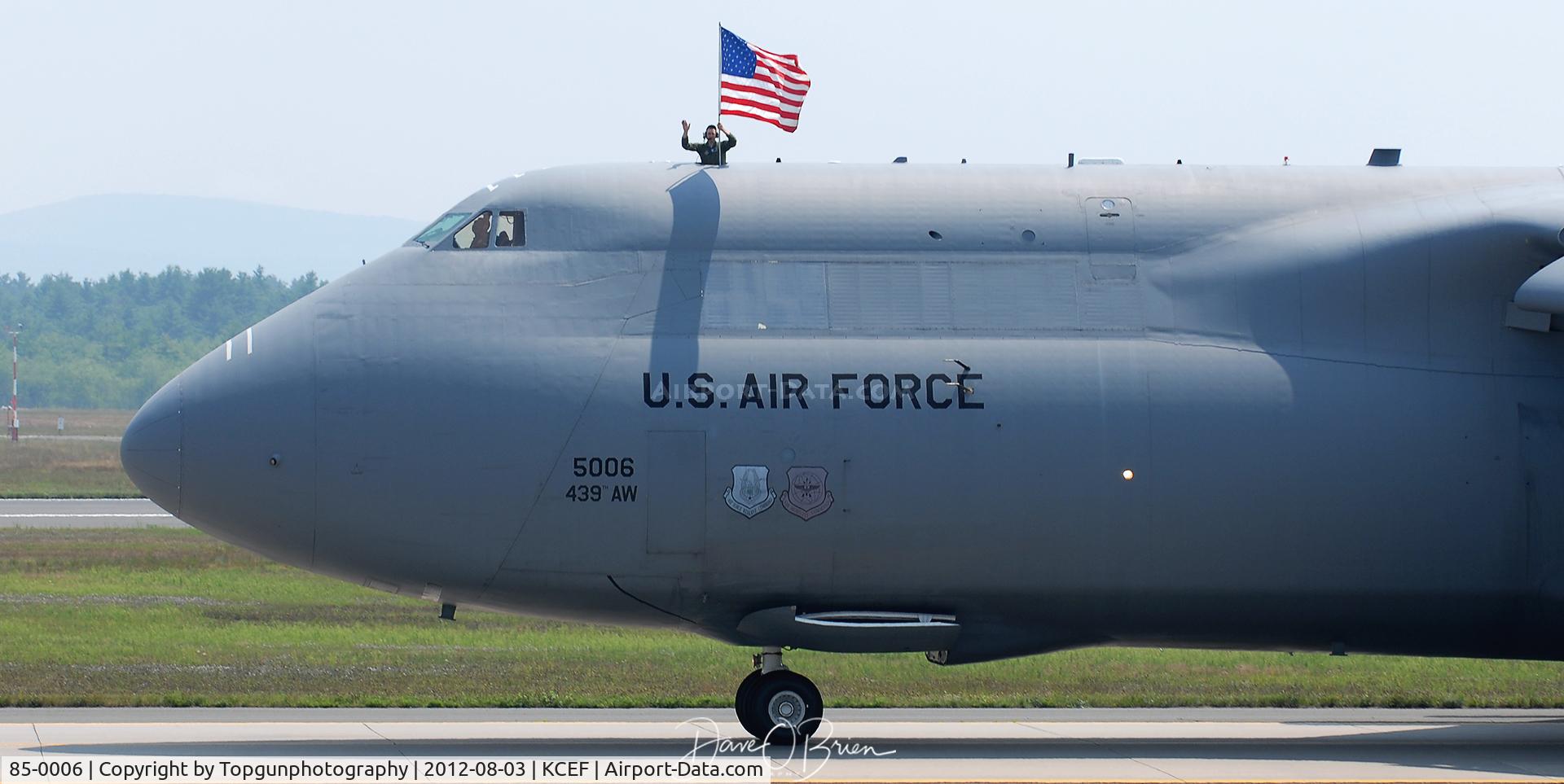 85-0006, 1985 Lockheed C-5B Galaxy C/N 500-0092, C-5 taxing back after his demo