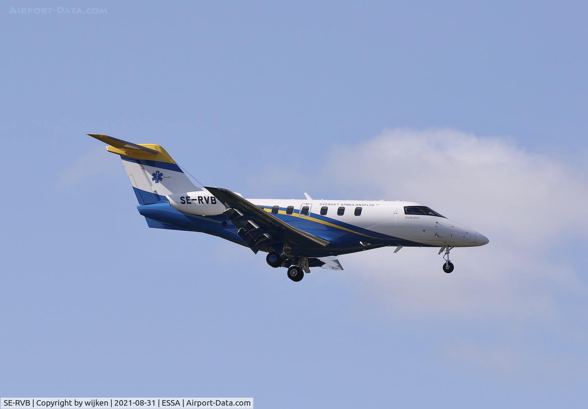 SE-RVB, 2020 Pilatus PC-24 C/N 189, RWY 01L