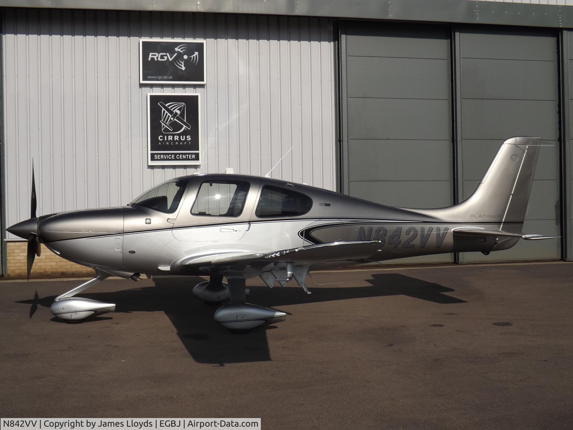 N842VV, 2021 Cirrus SR22T C/N 2282, Parked up at Gloucestershire Airport.