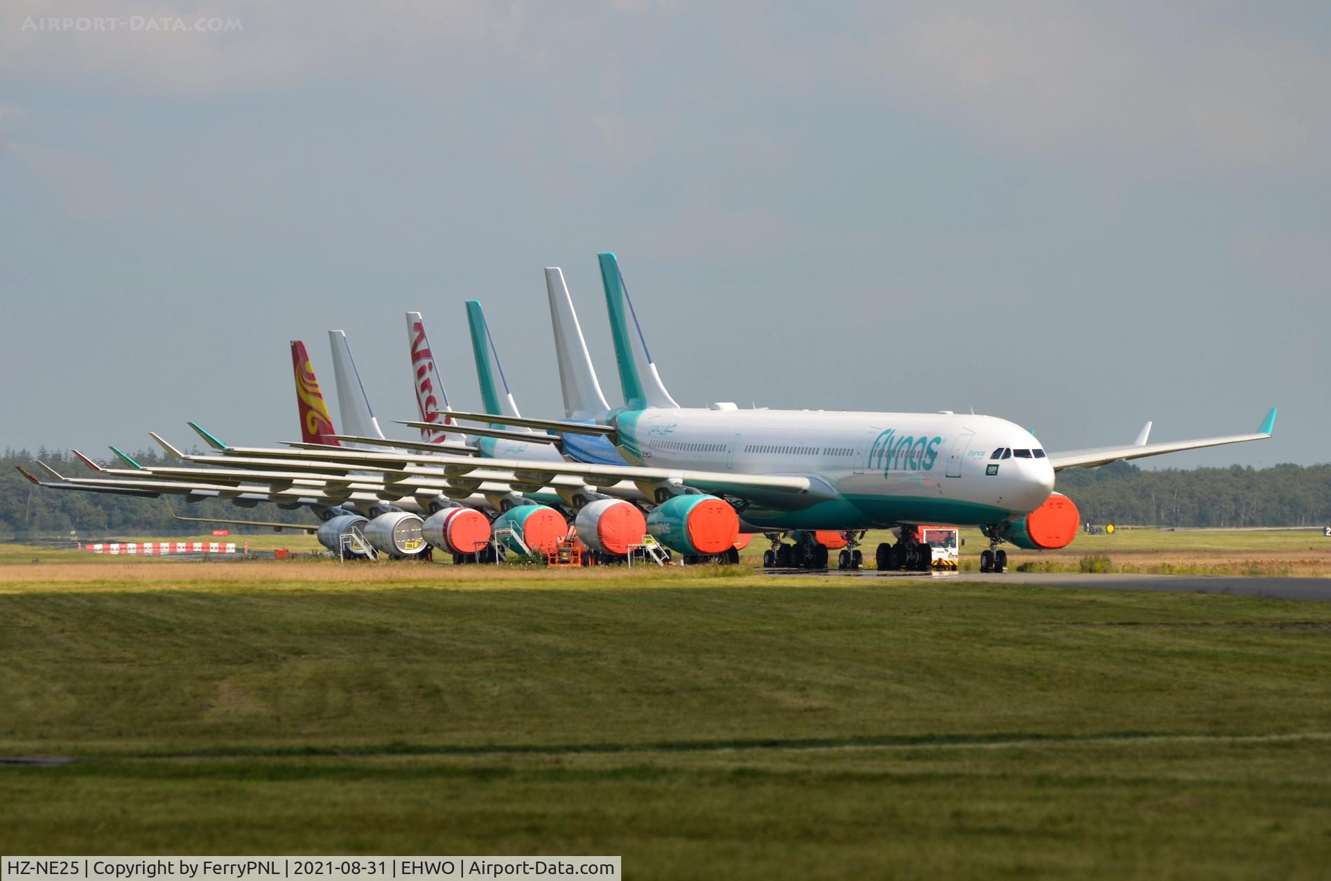 HZ-NE25, 2015 Airbus A330-343 C/N 1624, Flynas A333 in WOE for cabin outfitting prior to delivery.