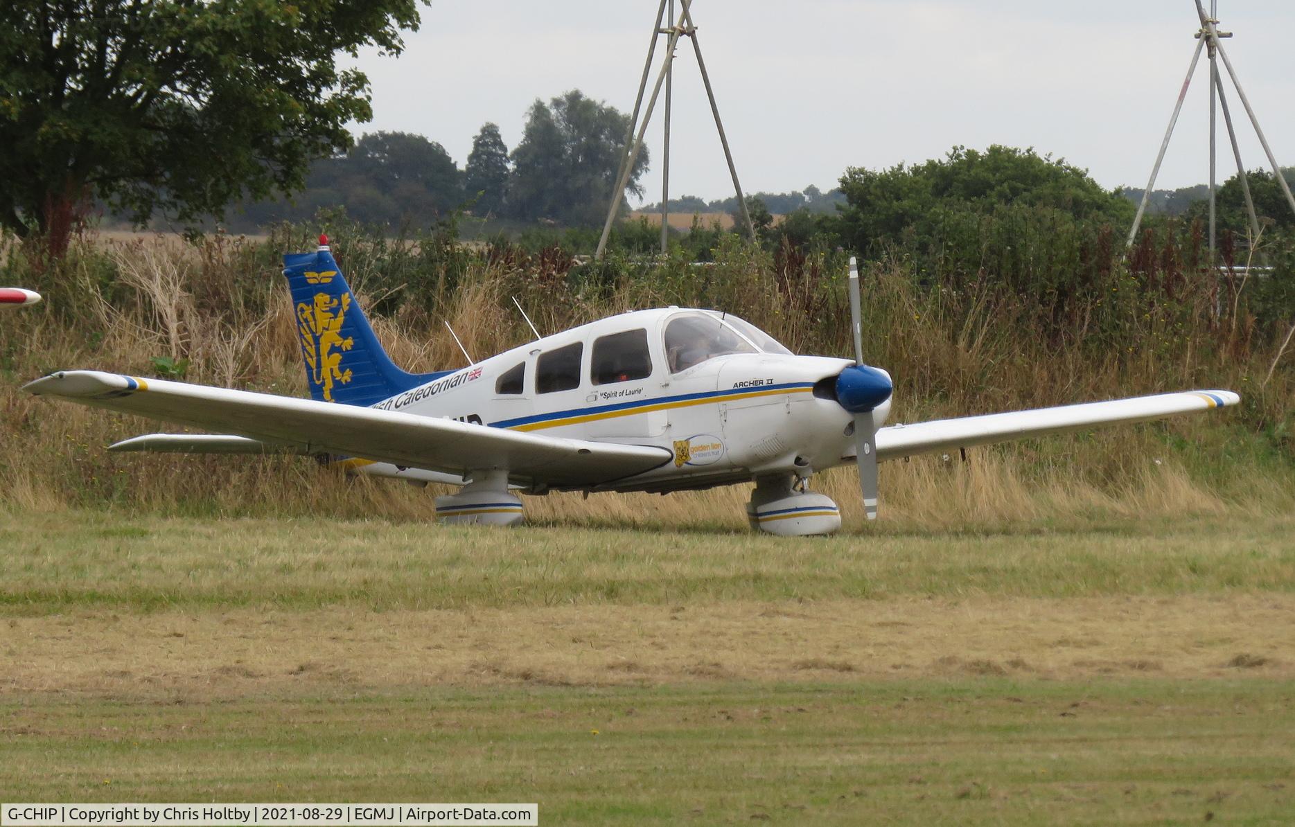 G-CHIP, 1982 Piper PA-28-181 Cherokee Archer II C/N 28-8290095, Visiting the 2021 Airshow at Little Gransden Cambs.