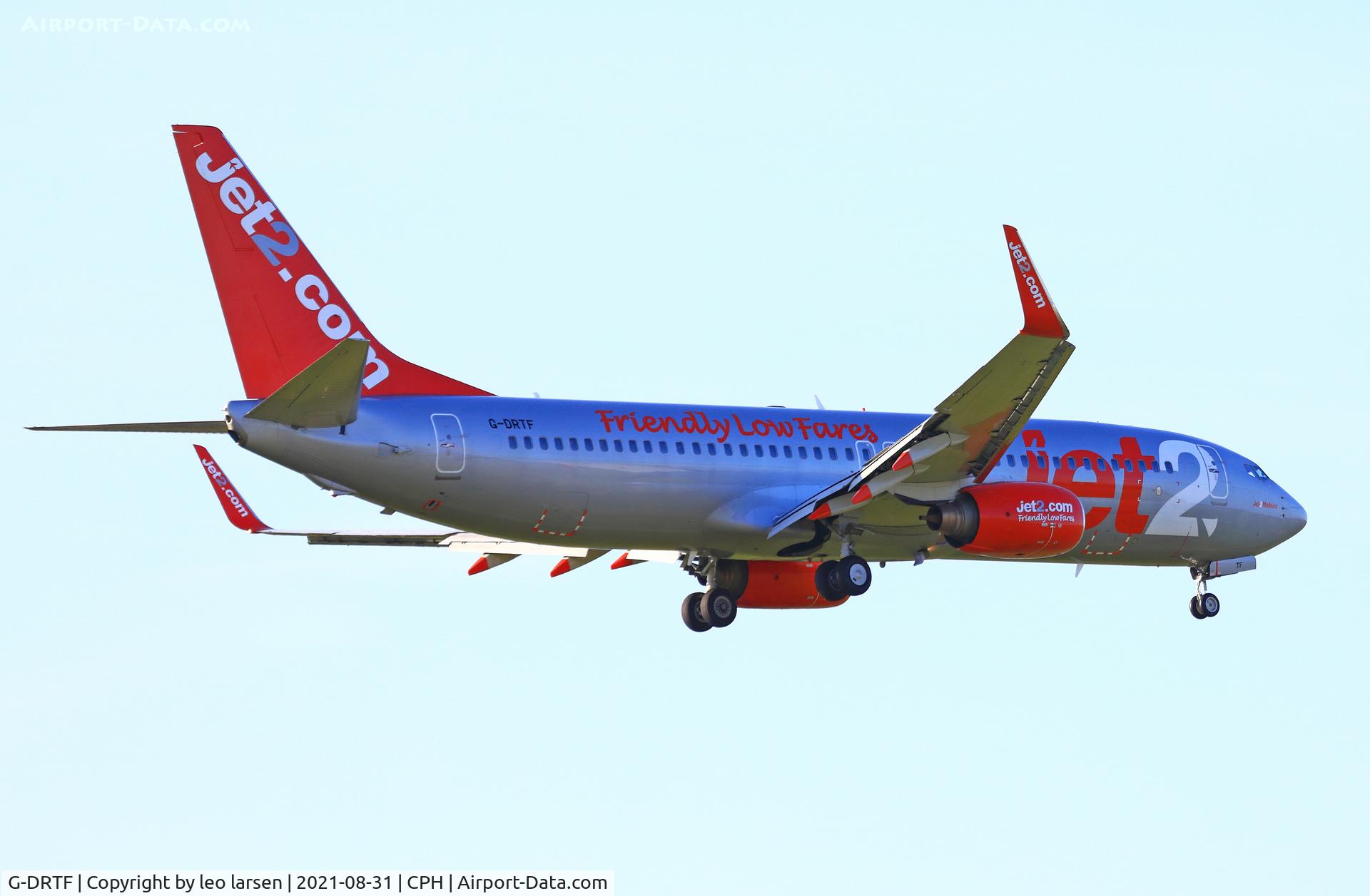G-DRTF, 2000 Boeing 737-85P C/N 28387, Copenhagen 31.8.2021