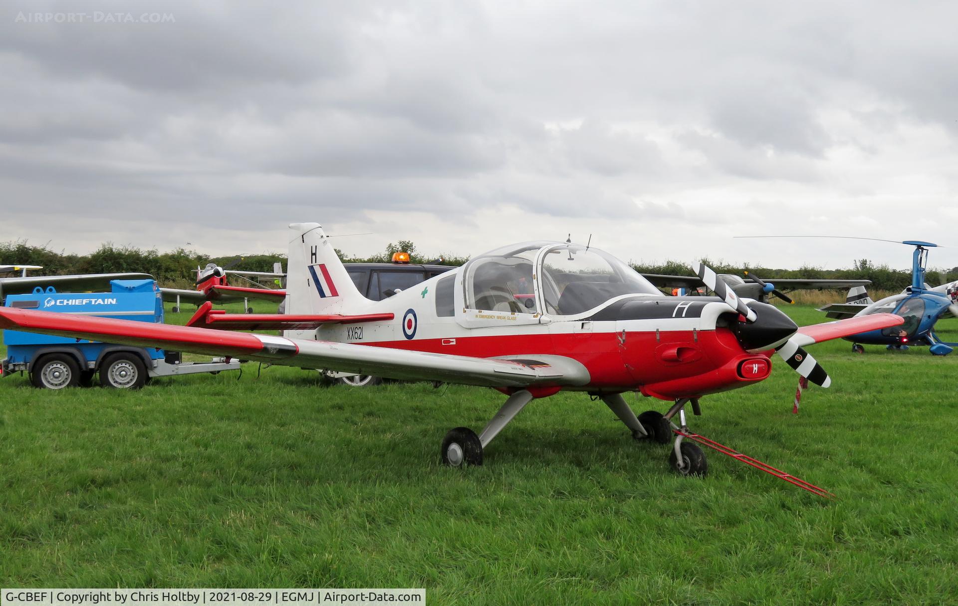 G-CBEF, 1974 Scottish Aviation Bulldog T.1 C/N BH120/286, At the Little Gransden Airshow 2021