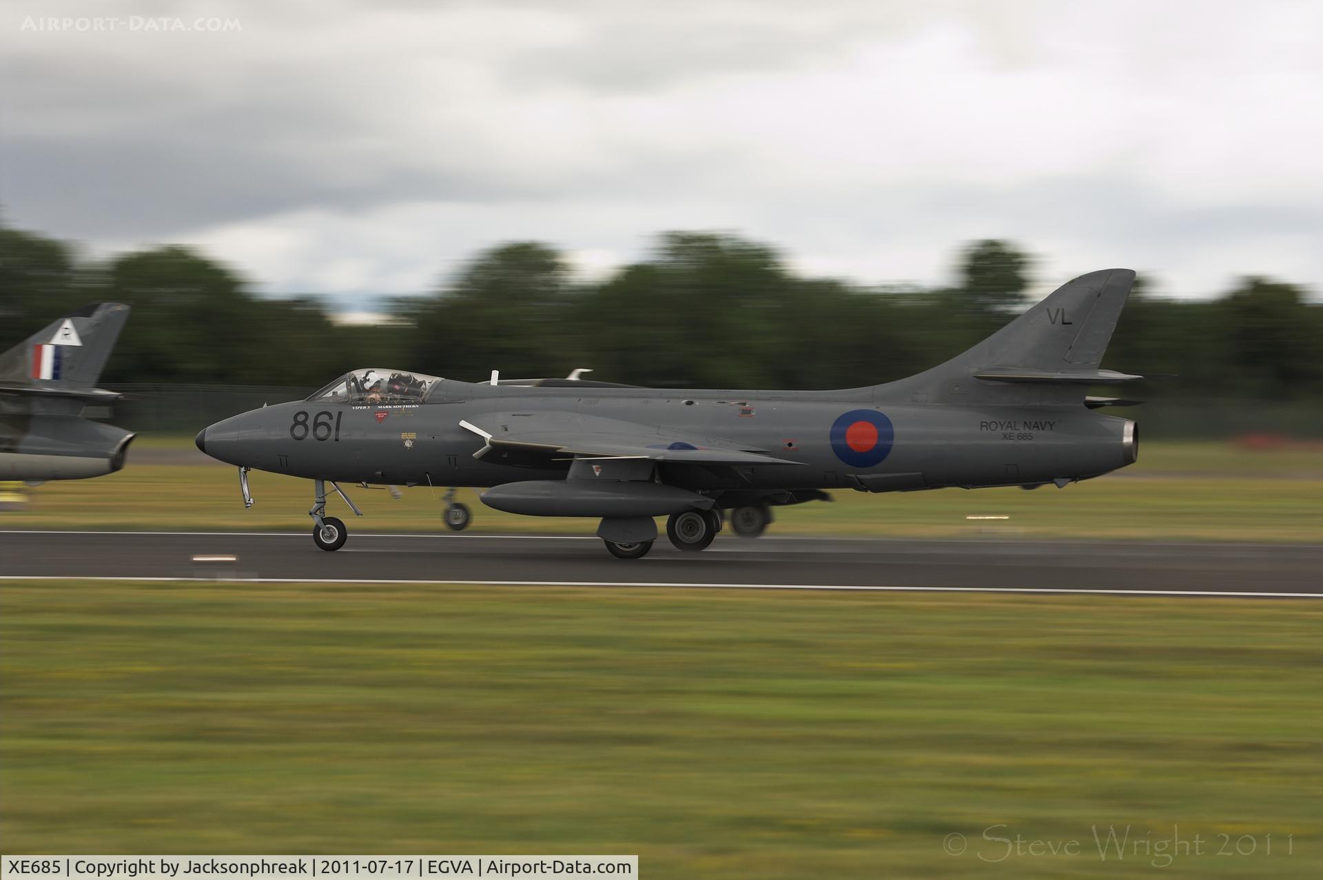 XE685, 1955 Hawker Hunter GA.11 C/N HABL-003028, RIAT 2011 RAF Fairford UK