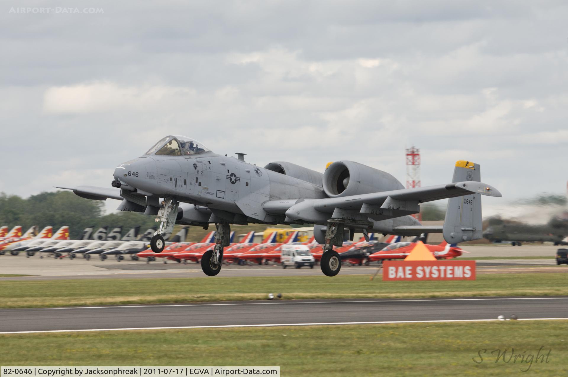 82-0646, 1982 Fairchild Republic A-10C Thunderbolt II C/N A10-0694, RIAT 2011 RAF Fairford UK