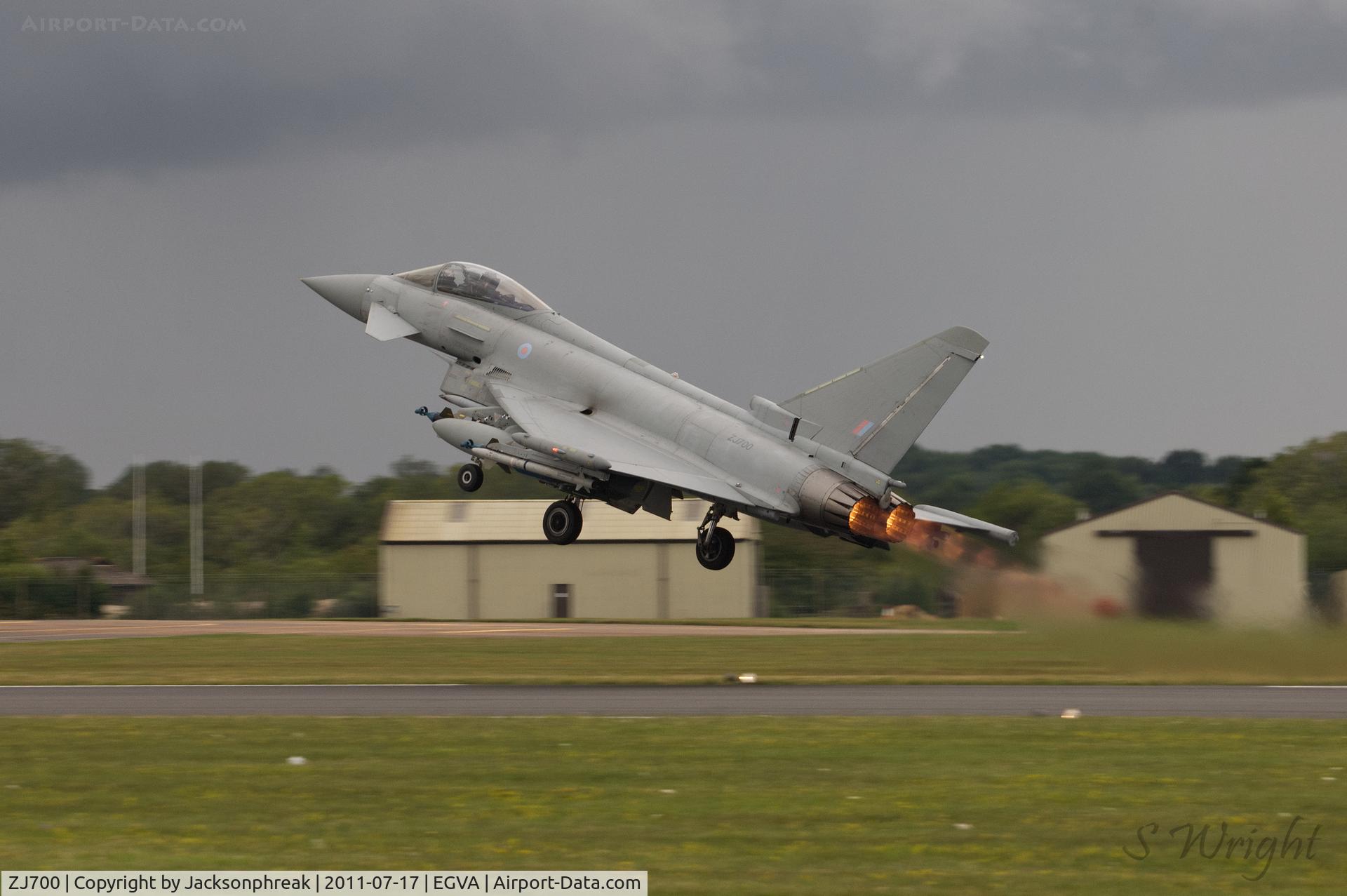 ZJ700, 2004 Eurofighter EF-2000 Typhoon F2 C/N 0034/PS002/IPA5, RIAT 2011 RAF Fairford UK