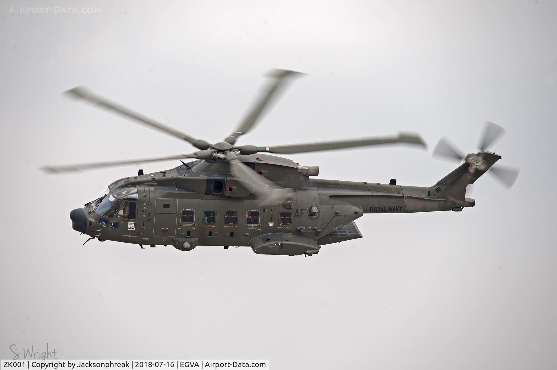 ZK001, 2006 AgustaWestland EH-101 Merlin HC.3A C/N 50160/512011/DEN11, RIAT 2018 RAF Fairford UK