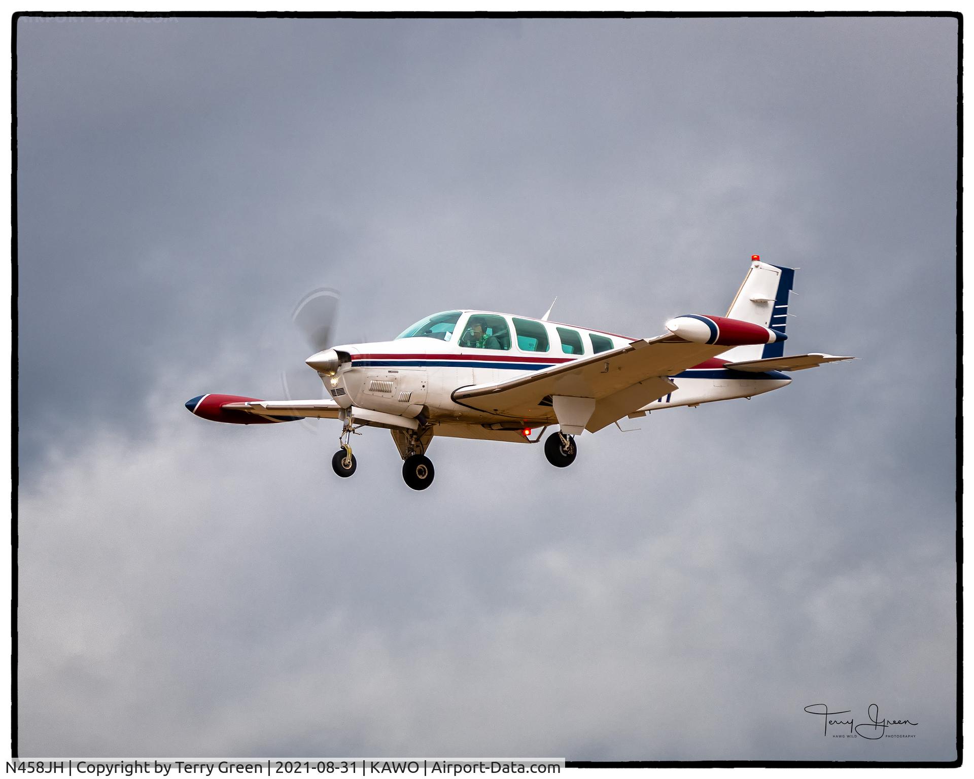 N458JH, 1996 Beech A36 Bonanza 36 C/N E-3037, KAWO
