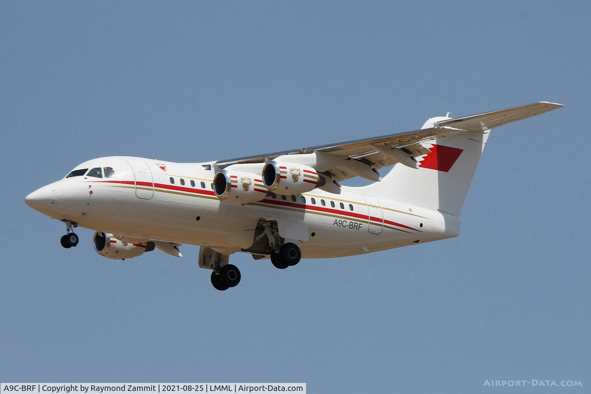 A9C-BRF, 1995 British Aerospace Avro 146-RJ70 C/N E1267, Bae Avro 146- RJ70 A9C-BRF Government of Bahrain