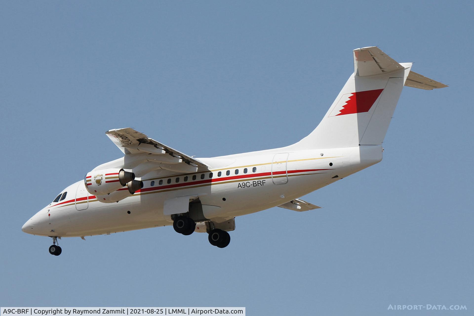 A9C-BRF, 1995 British Aerospace Avro 146-RJ70 C/N E1267, Bae Avro 146-RJ70 A9C-BRF Government of Bahrain