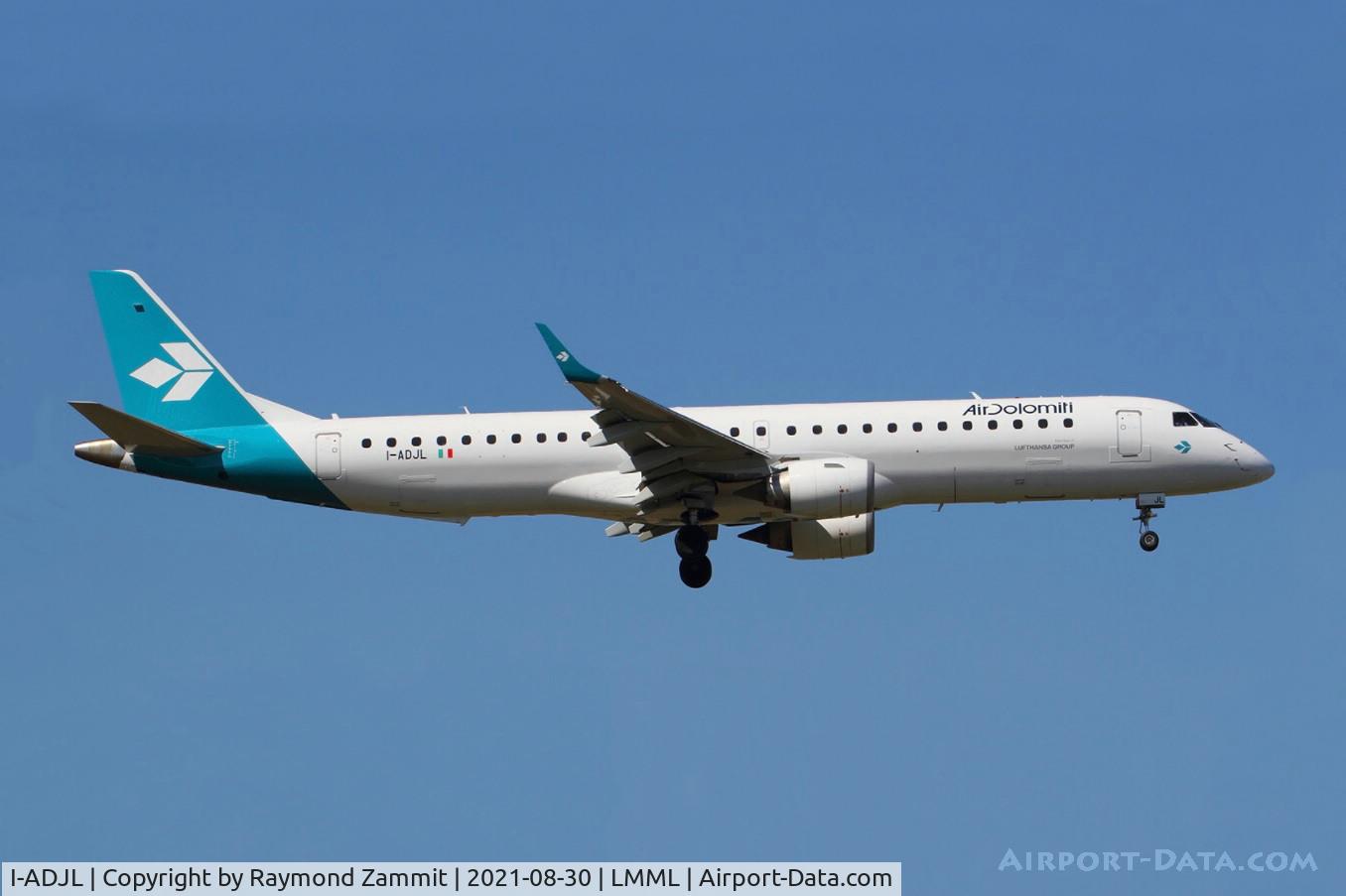 I-ADJL, 2009 Embraer 195LR (ERJ-190-200LR) C/N 19000256, Embraer 195LR I-ADJL Air Dolomiti