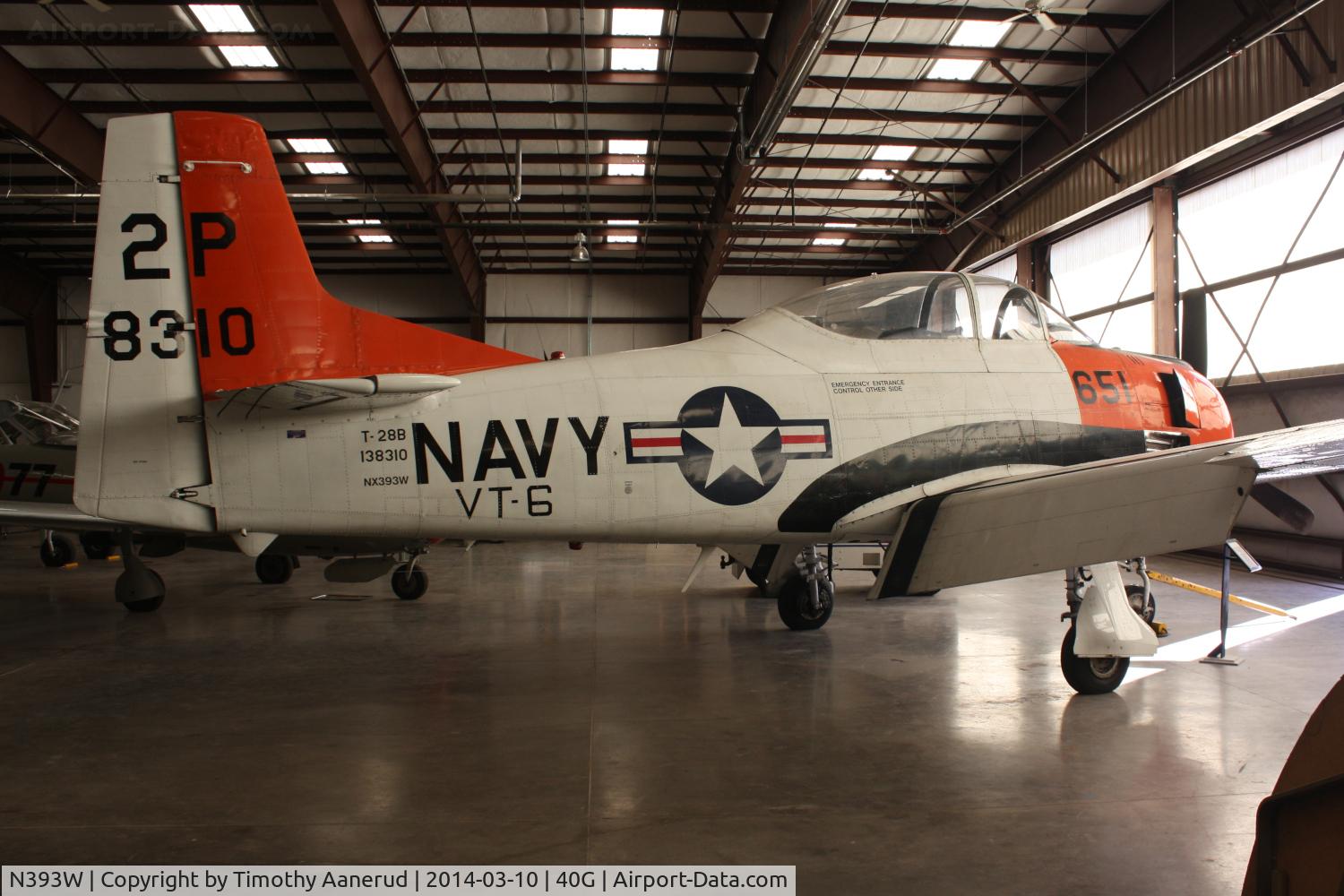 N393W, 1954 North American T-28B Trojan C/N 200-381, 1954 North American T-28B Trojan, c/n: 200-381