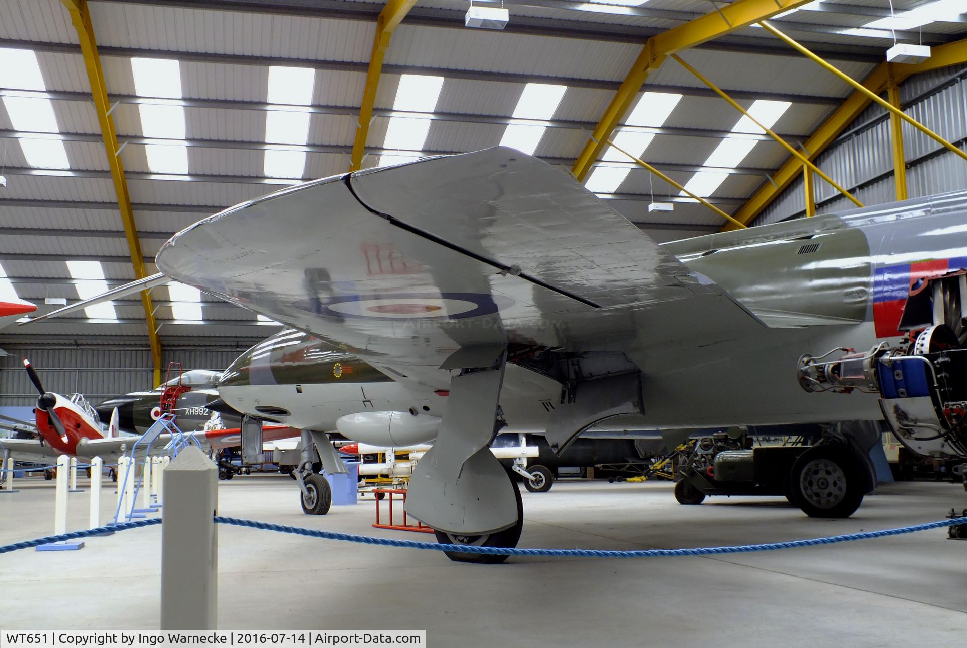 WT651, 1954 Hawker Hunter F.1 C/N 41H-665486, Hawker Hunter F1 at the Newark Air Museum