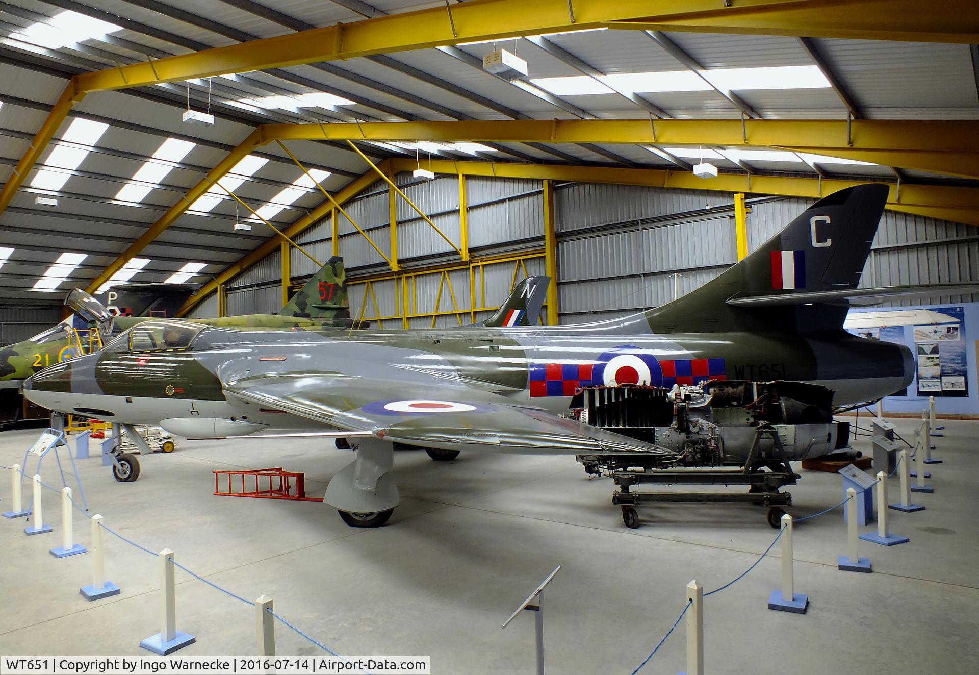 WT651, 1954 Hawker Hunter F.1 C/N 41H-665486, Hawker Hunter F1 at the Newark Air Museum